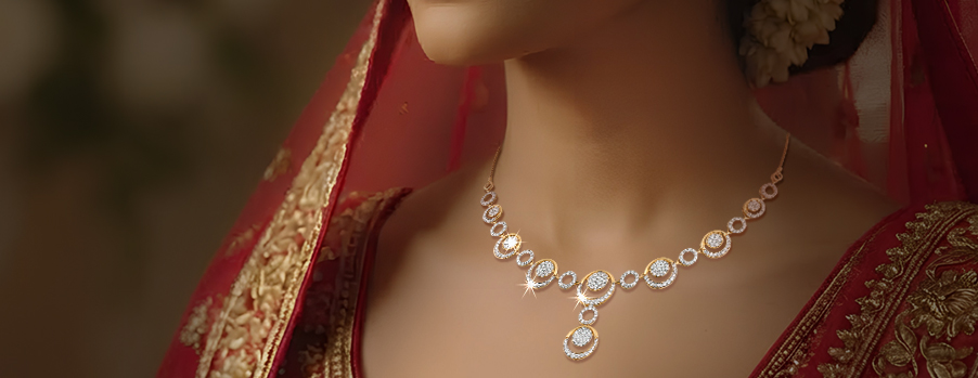 What are the most popular wedding diamond necklace styles