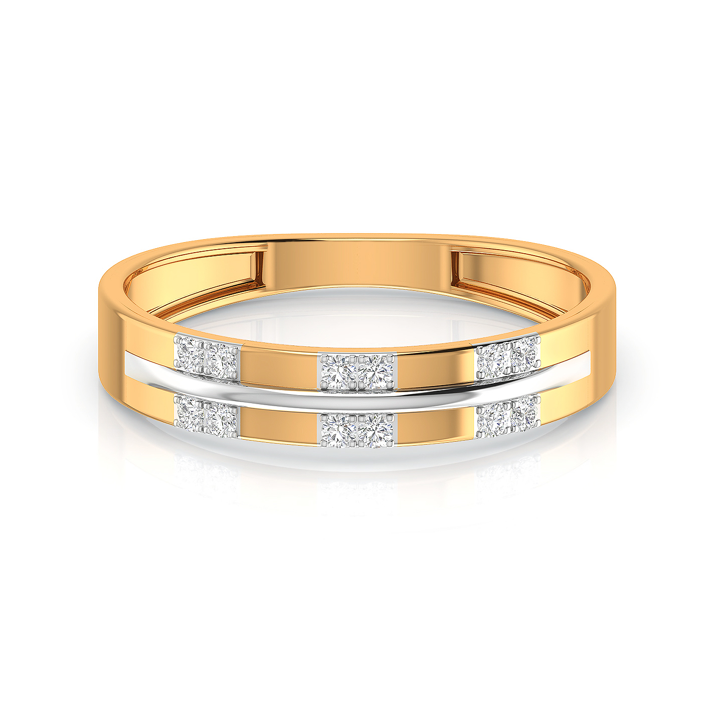 Forever One Moissanite Bezel Set Diamond Side Stone Engagement Ring - –  Moissanite Rings