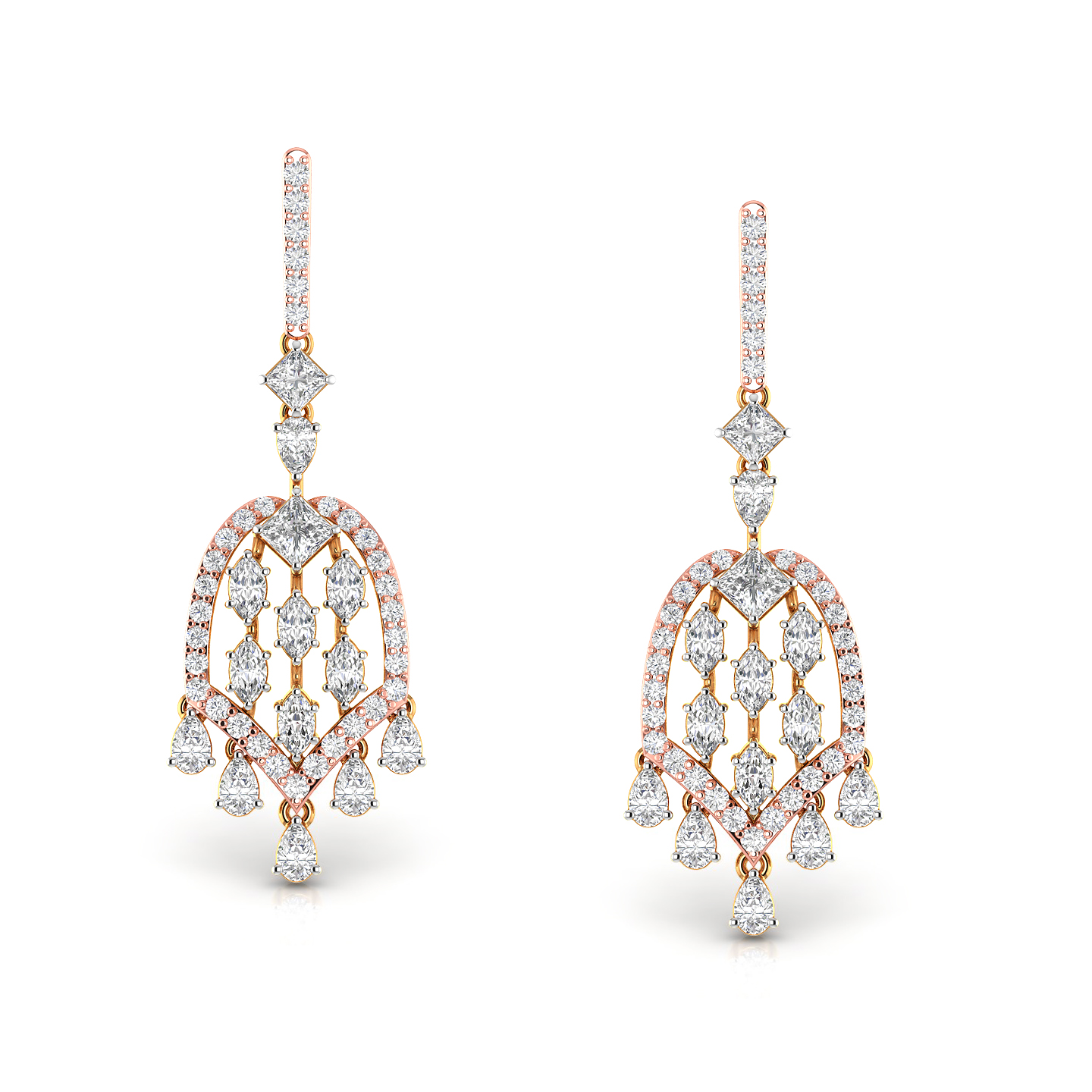 Buy 350+ Chandelier Earrings | Gemstones Earrings Designs- Kalyan
